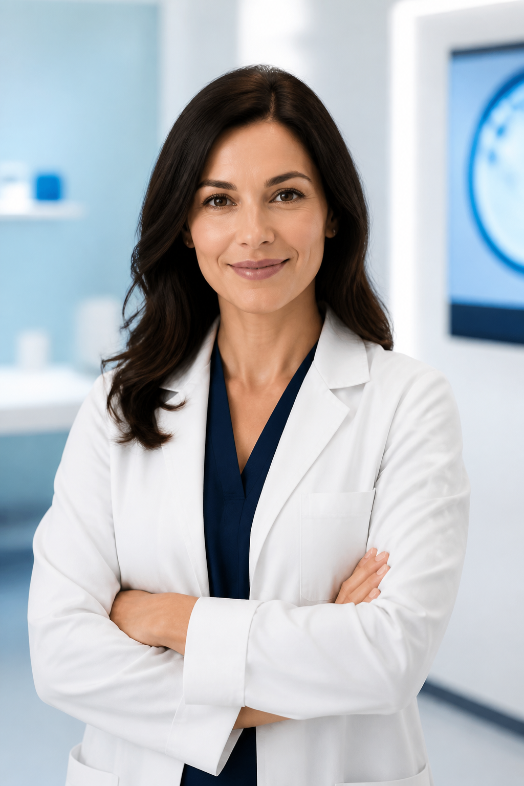 Doctor in a modern healthcare setting